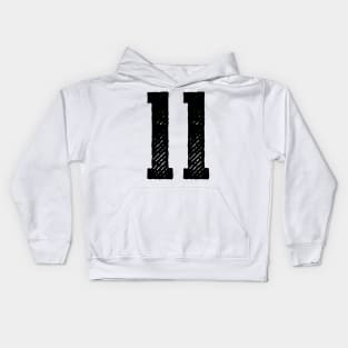 Rough Number 11 Kids Hoodie